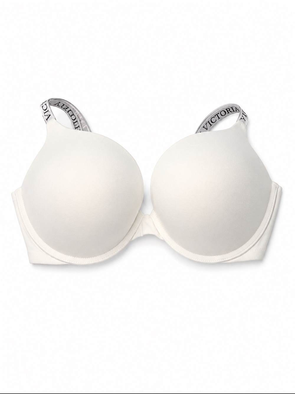 Victoria’s Secret T-Shirt Push-Up Bra 34DD Ivory Cream Full Coverage NWT